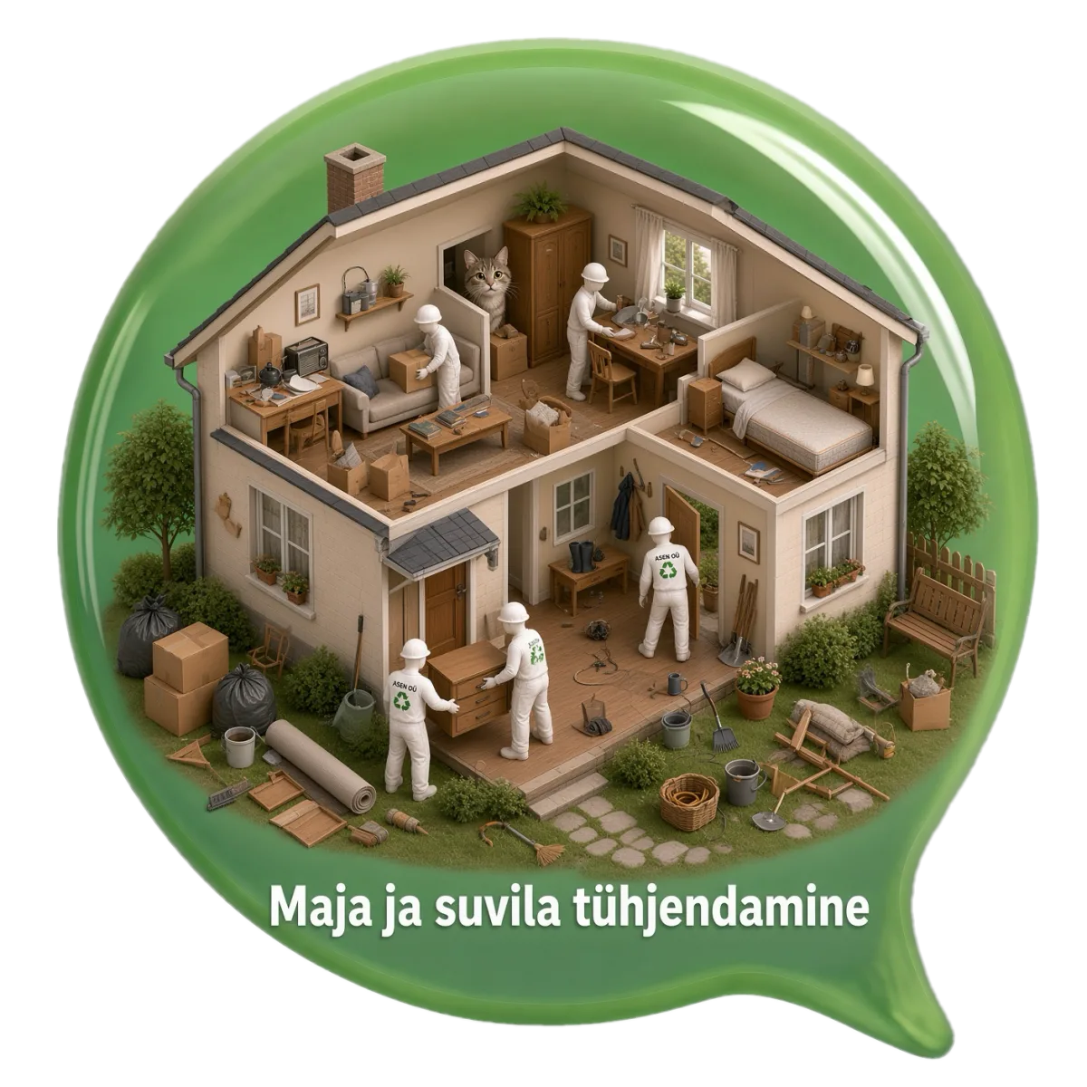 Maja ja suvila tuhjendamine