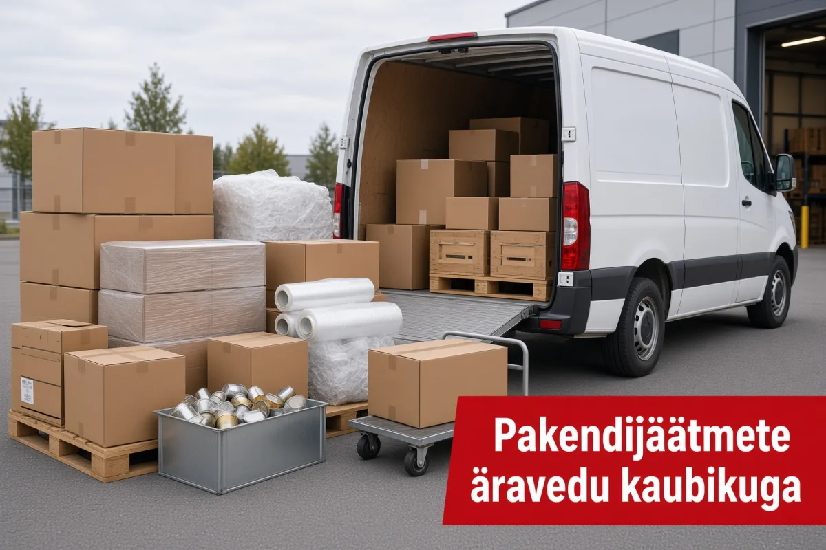 Kartongi aravedu konteineriga