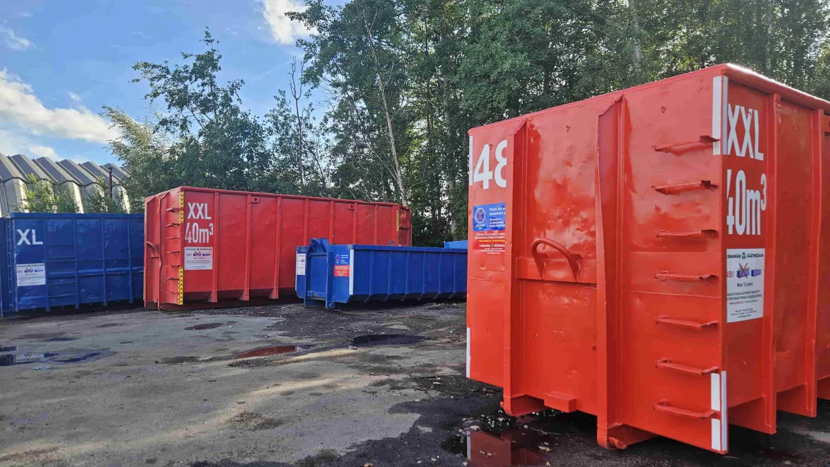 Контейнер XXL 40 м³ с номером 48 крупным планом