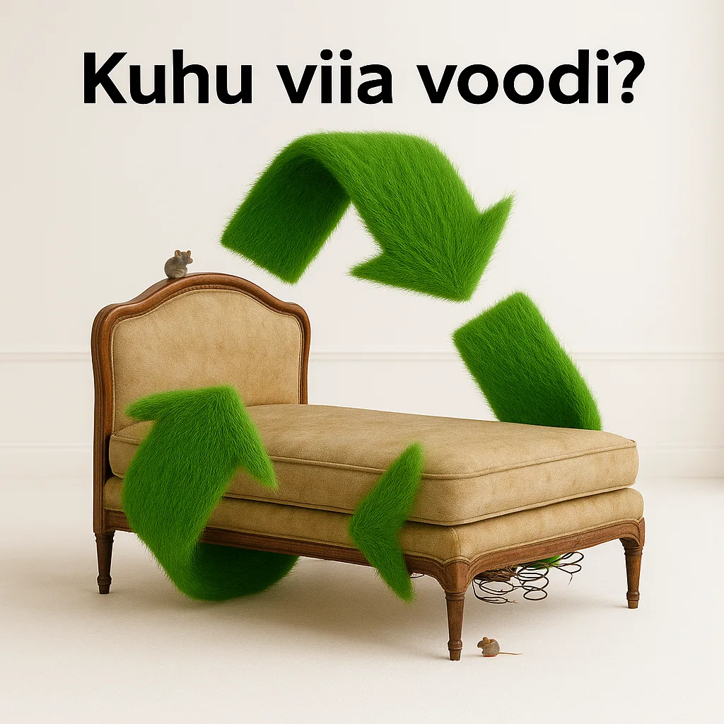 Vana moobli aravedu kaubikuga diivani aravedu